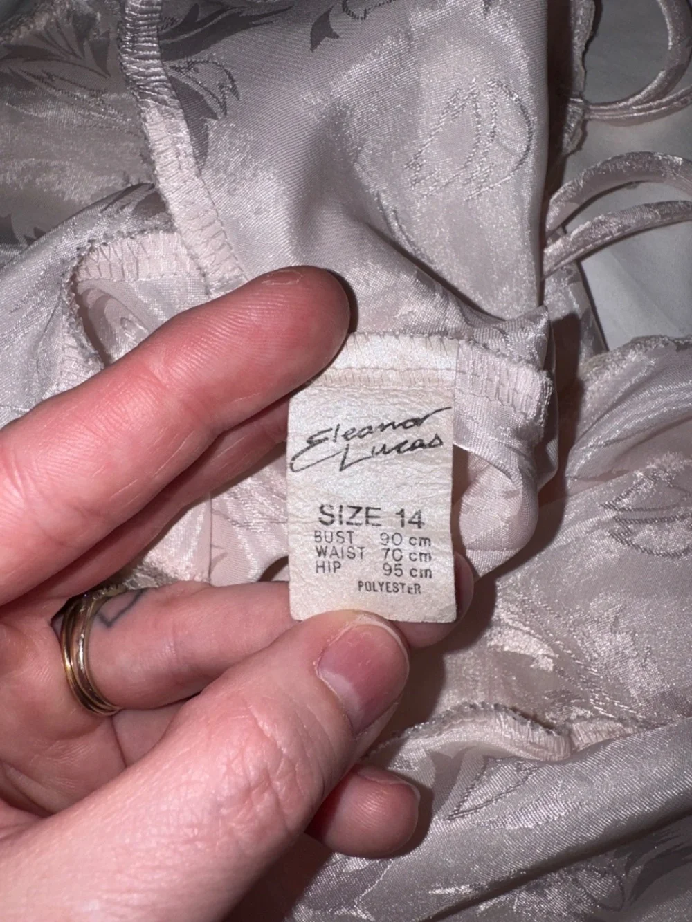 TRUE VINTAGE - Eleanor Lucas‎ Lace and Satin Camisole AU 14/US 10 - Picture 5 of 8